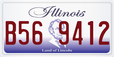 IL license plate B569412
