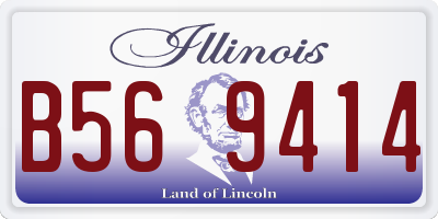 IL license plate B569414