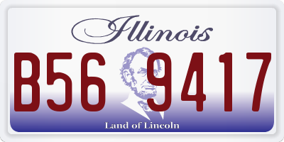 IL license plate B569417
