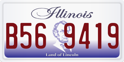 IL license plate B569419
