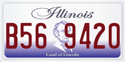 IL license plate B569420