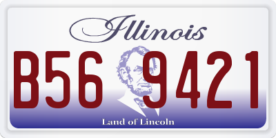 IL license plate B569421