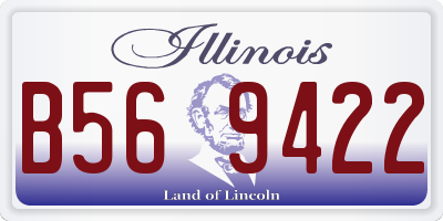 IL license plate B569422