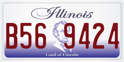 IL license plate B569424