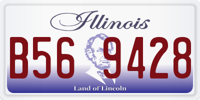 IL license plate B569428