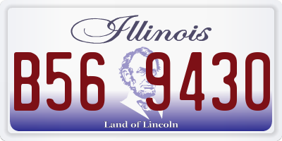 IL license plate B569430
