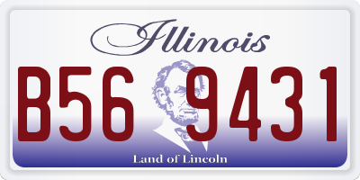 IL license plate B569431