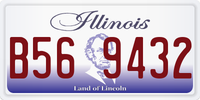 IL license plate B569432