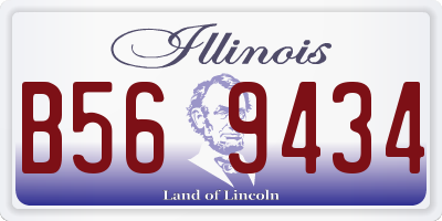 IL license plate B569434