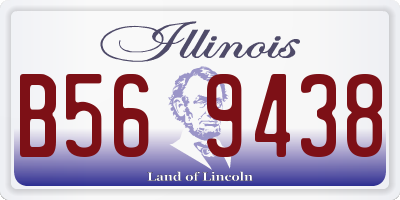 IL license plate B569438