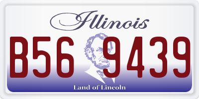 IL license plate B569439
