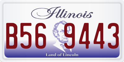 IL license plate B569443