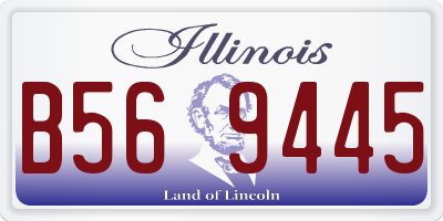 IL license plate B569445