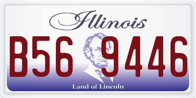 IL license plate B569446