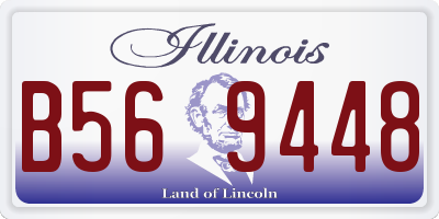 IL license plate B569448