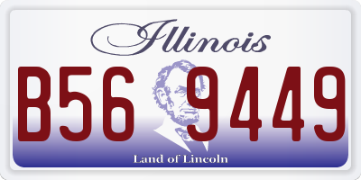 IL license plate B569449