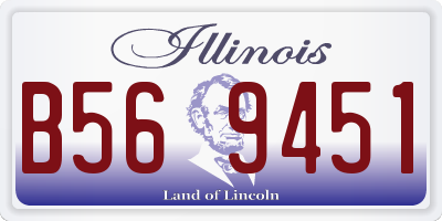 IL license plate B569451
