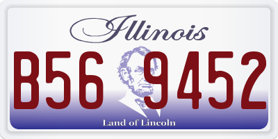 IL license plate B569452