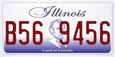 IL license plate B569456