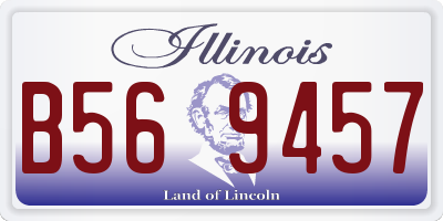 IL license plate B569457