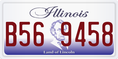 IL license plate B569458