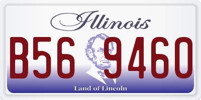 IL license plate B569460