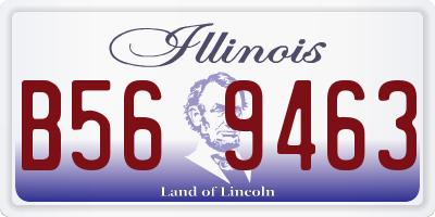 IL license plate B569463
