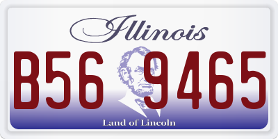 IL license plate B569465