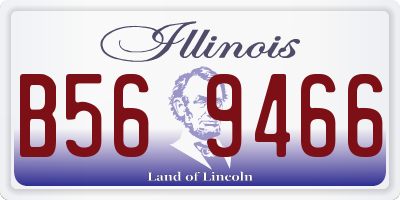 IL license plate B569466