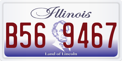IL license plate B569467
