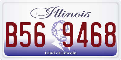 IL license plate B569468