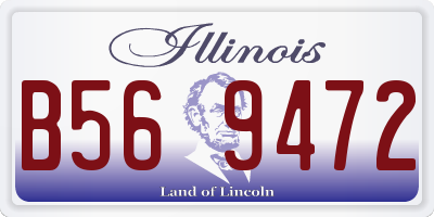 IL license plate B569472