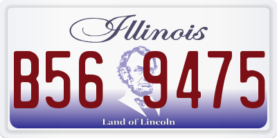 IL license plate B569475