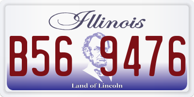 IL license plate B569476