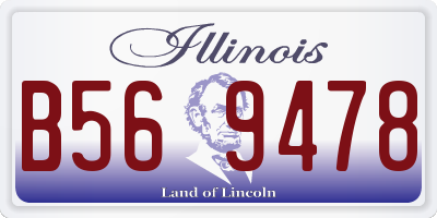 IL license plate B569478