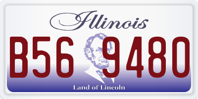 IL license plate B569480