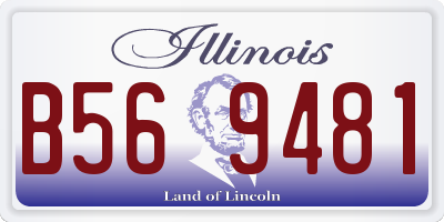 IL license plate B569481