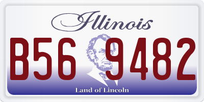 IL license plate B569482