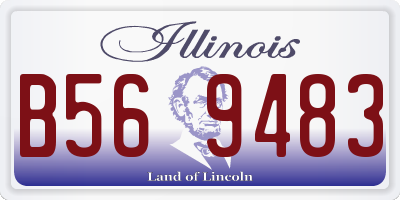 IL license plate B569483