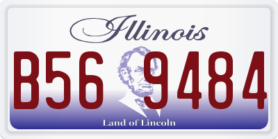 IL license plate B569484