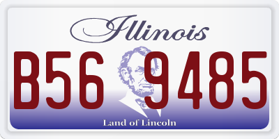 IL license plate B569485