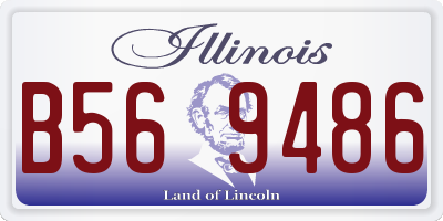 IL license plate B569486