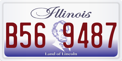 IL license plate B569487