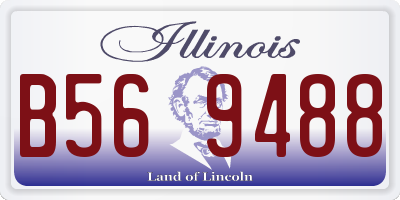 IL license plate B569488