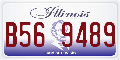 IL license plate B569489