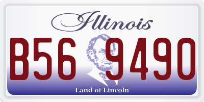 IL license plate B569490