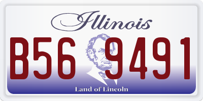 IL license plate B569491