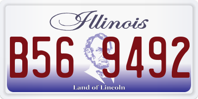 IL license plate B569492