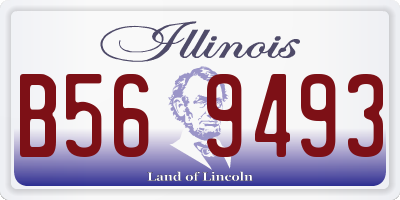IL license plate B569493