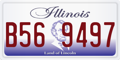 IL license plate B569497